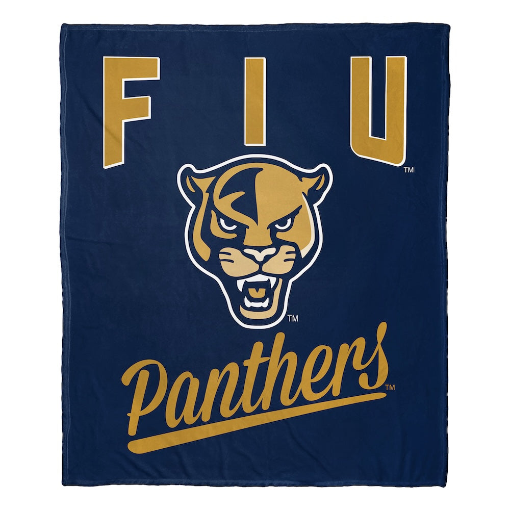 Florida International Panthers official silk touch throw blanket