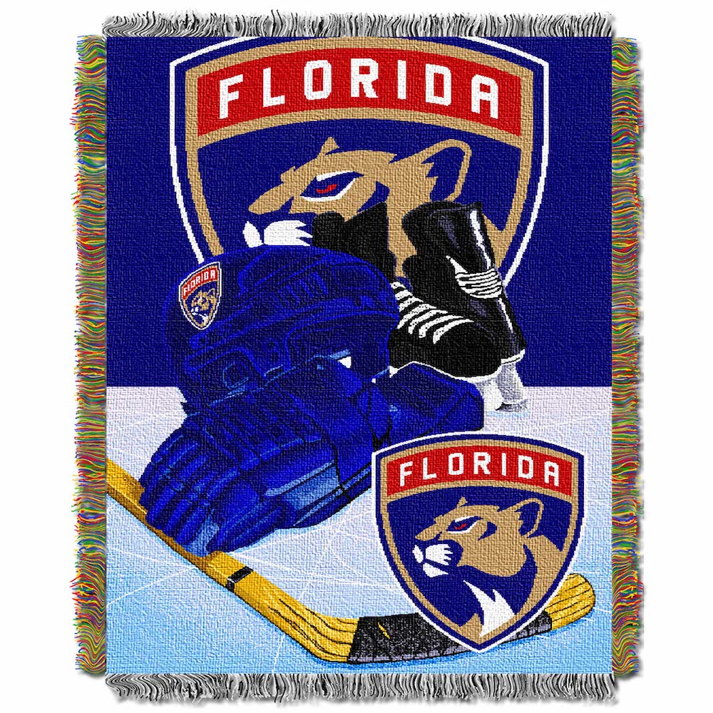 Florida Panthers woven home ice tapestry