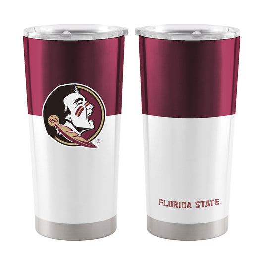 Florida State Seminoles 20 oz color block travel tumbler