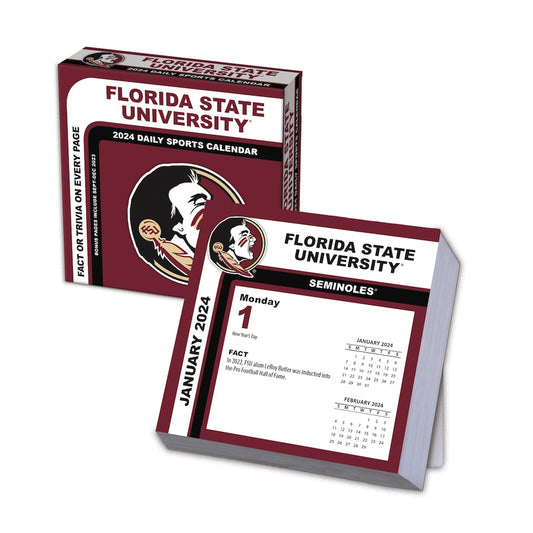 Florida State Seminoles 2024 Fact-A-Day Box Desk Calendar