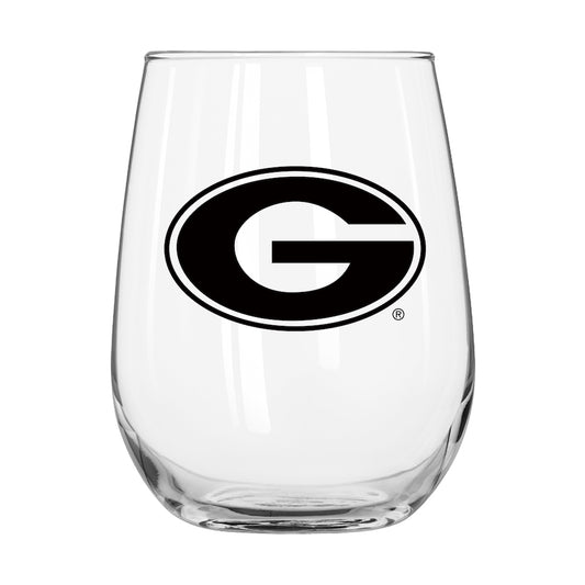 Georgia Bulldogs Stemless Wine Glass