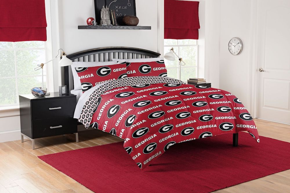 Georgia Bulldogs queen size bed in a bag