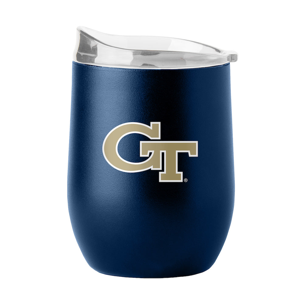 Georgia Tech Yellow Jackets curved drink tumbler