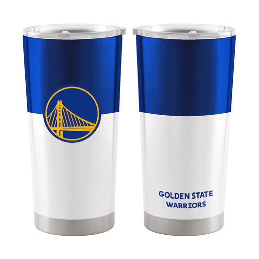 Golden State Warriors 20 oz color block travel tumbler