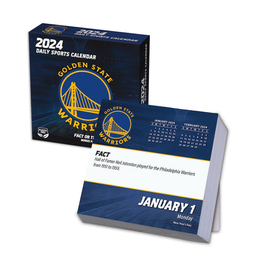 Golden State Warriors 2024 Fact-A-Day Box Desk Calendar