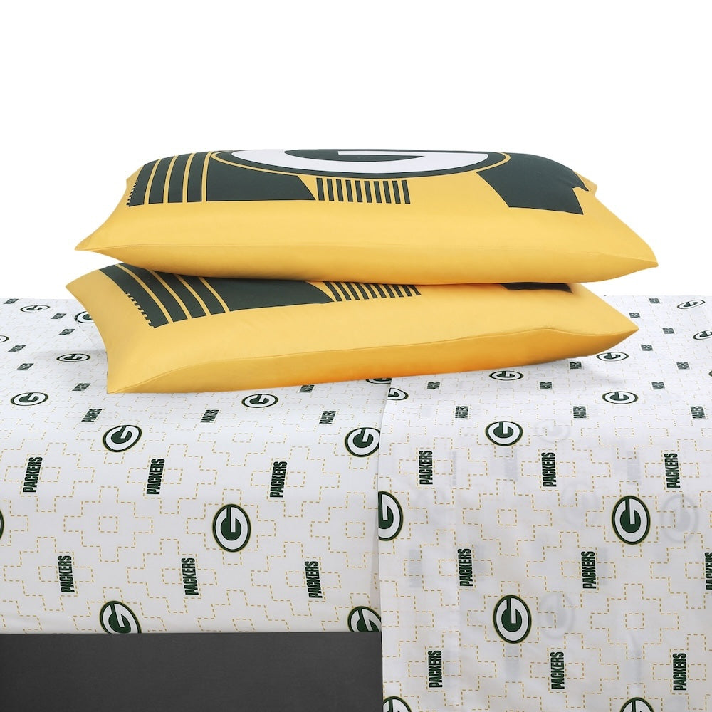 Green Bay Packers bed in a bag sheets