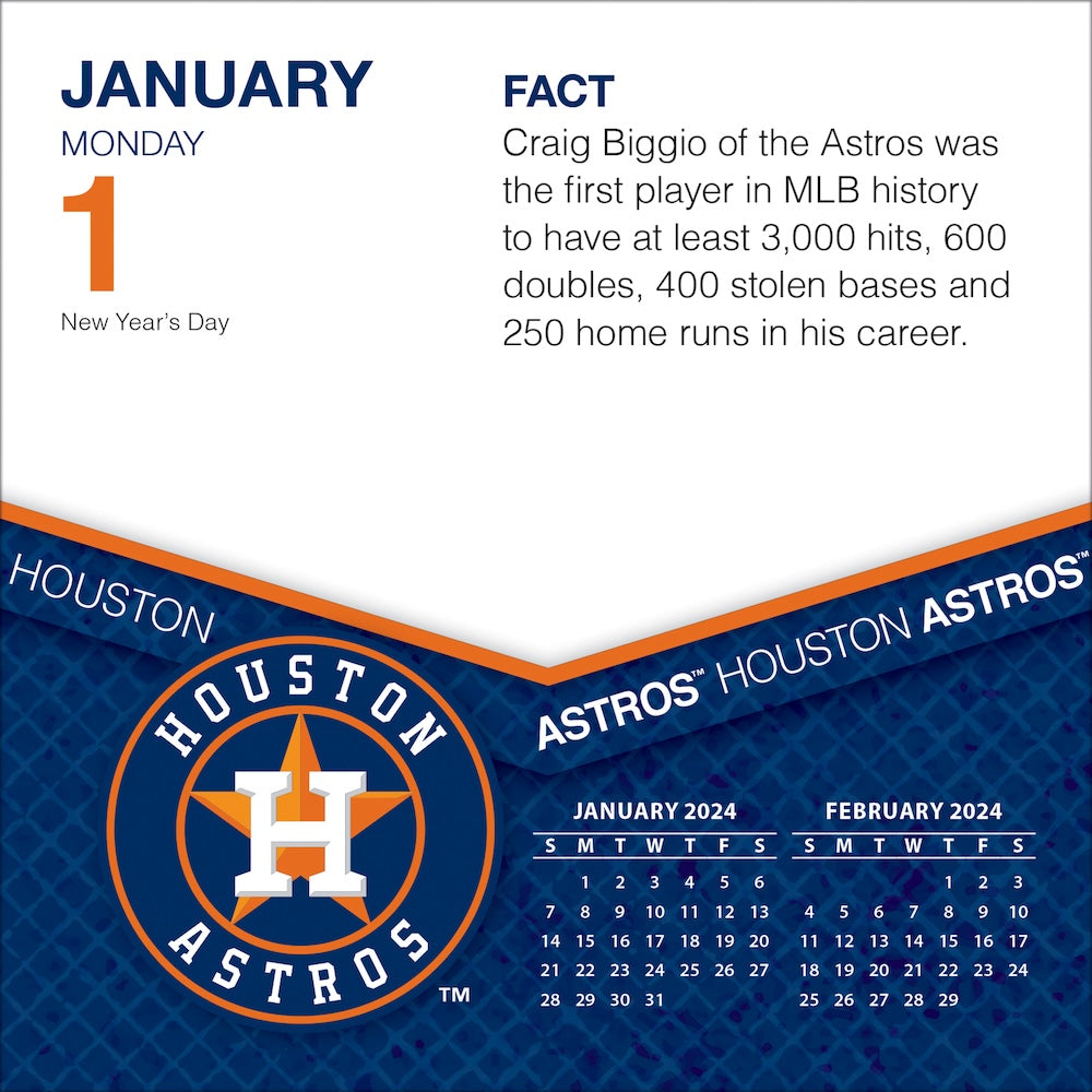 Buy MLB Houston Astros 2025 PageADay Desk Calendar ProFootballStuff