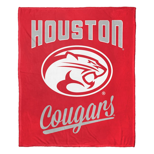 Houston Cougars official silk touch throw blanket