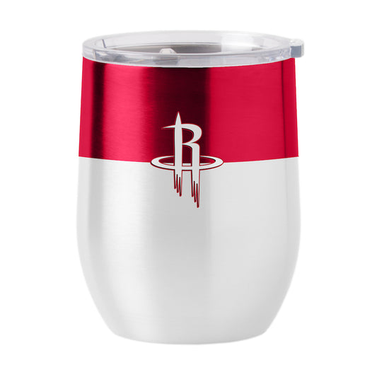 Houston Rockets color block curved drink tumbler