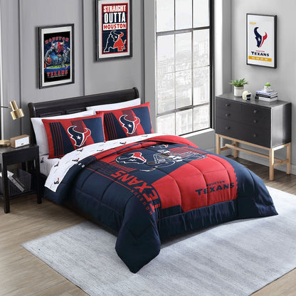 Houston Texans queen size bed in a bag