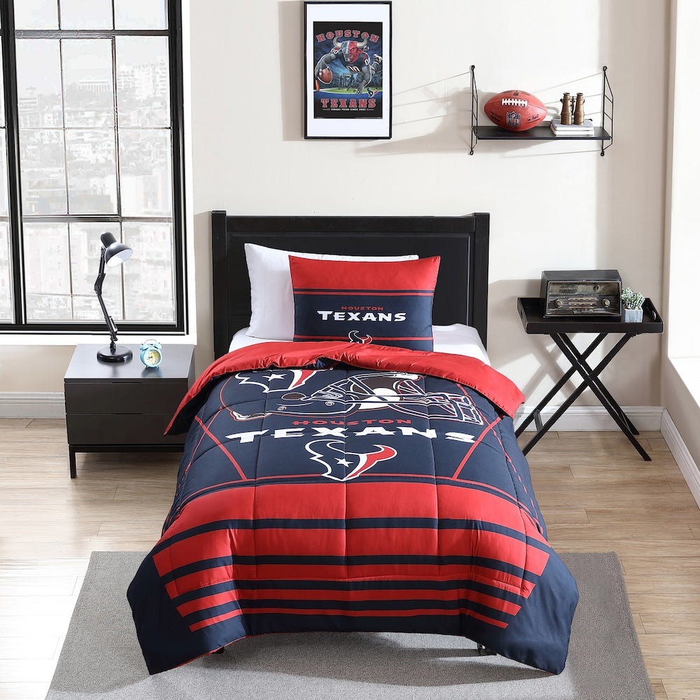 Houston Texans twin size comforter set