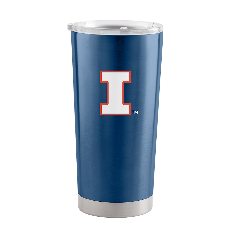 Illinois Fighting Illini 20 oz stainless steel travel tumbler