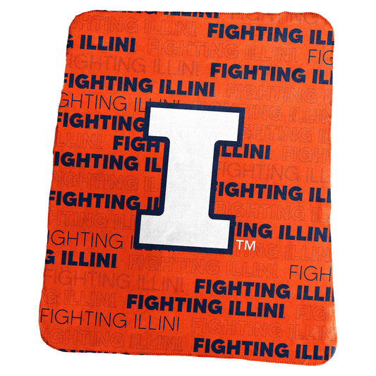 Illinois Fighting Illini Classic Fleece Blanket