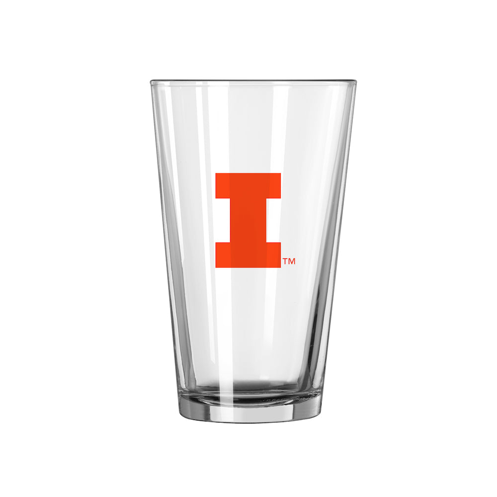 Illinois Fighting Illini pint glass