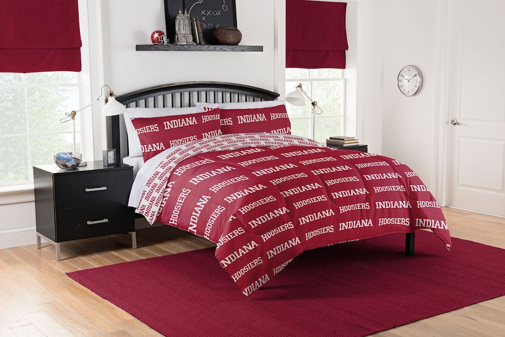 Indiana Hoosiers full size bed in a bag