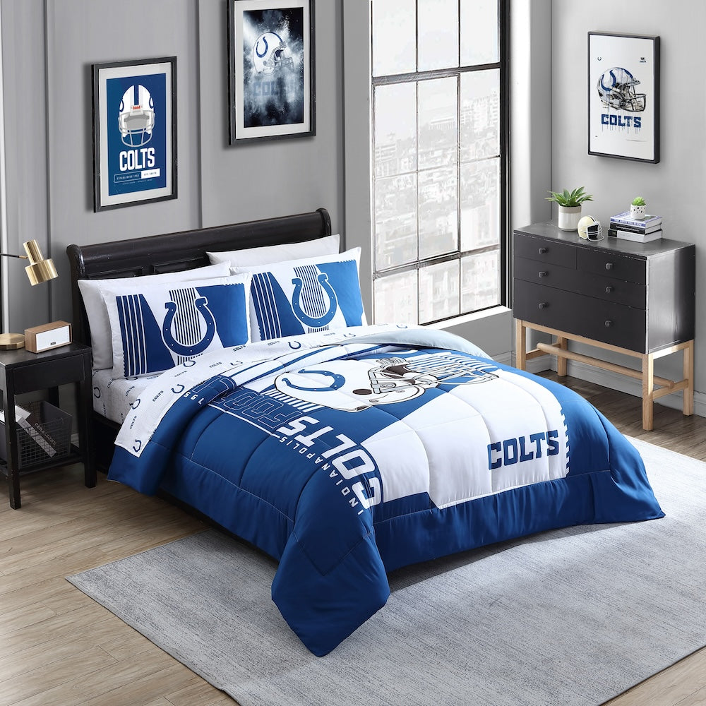 Indianapolis Colts queen size bed in a bag