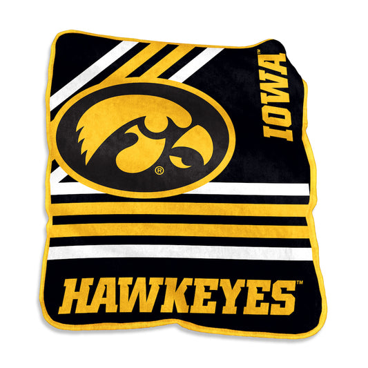 Iowa Hawkeyes Raschel throw blanket