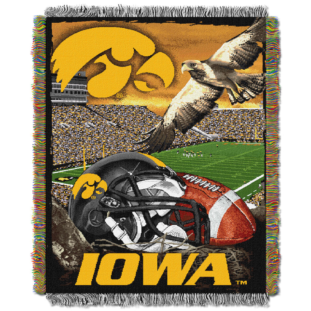 Iowa Hawkeyes woven home field tapestry