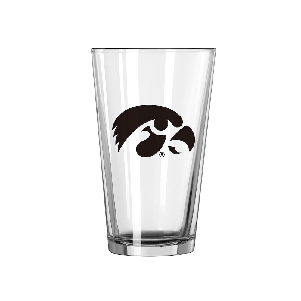 Iowa Hawkeyes pint glass