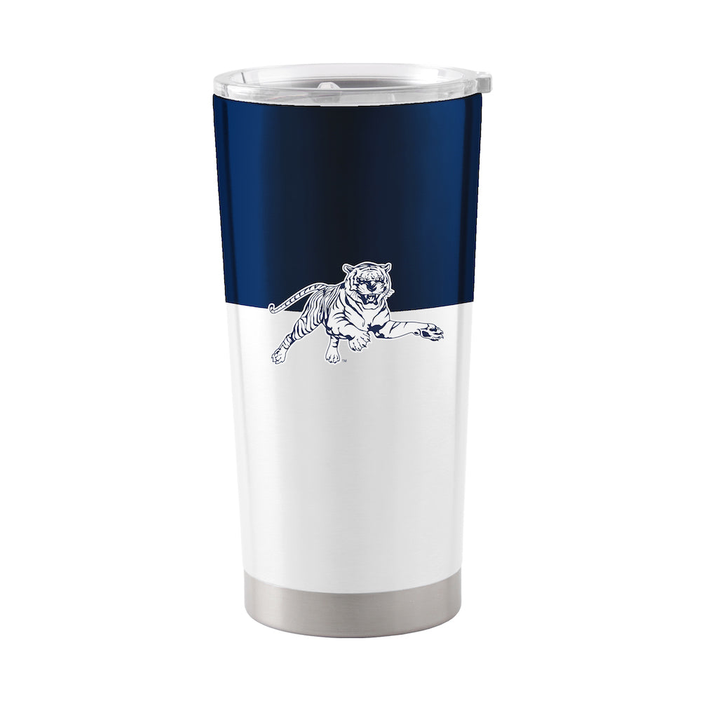 Jackson State Tigers 20 oz color block travel tumbler