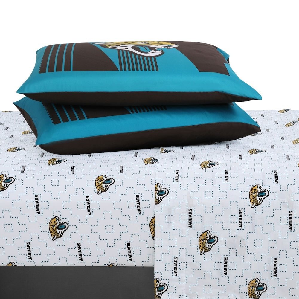 Jacksonville Jaguars bed in a bag sheets
