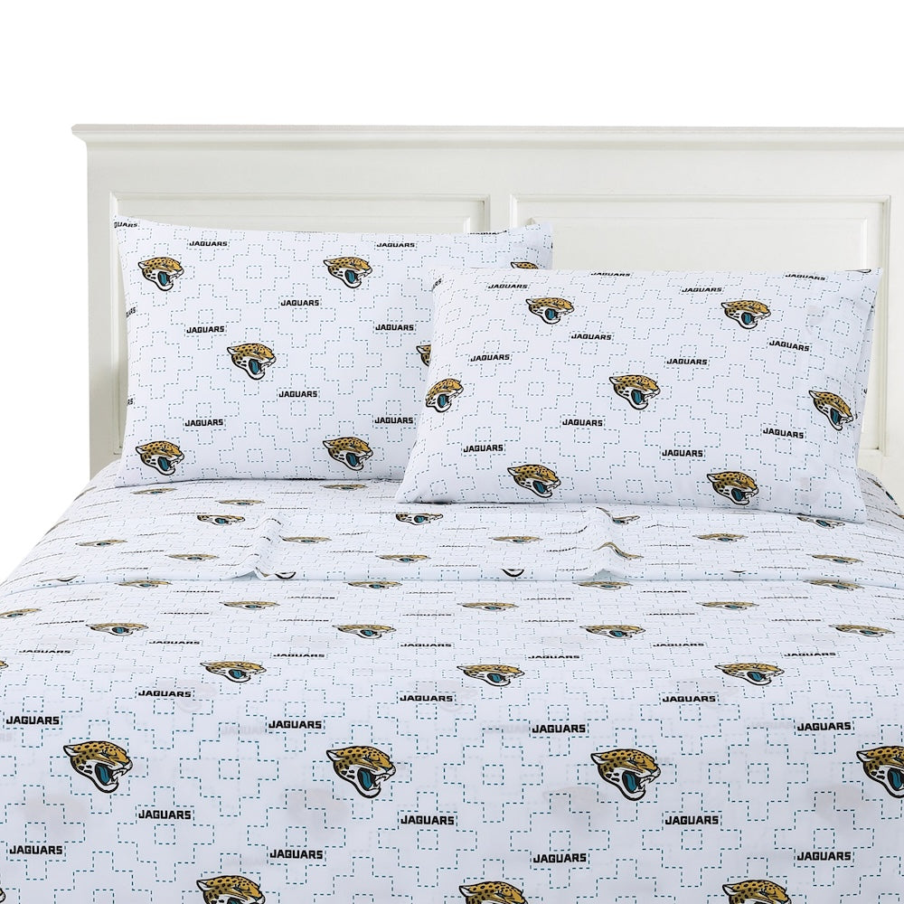 Jacksonville Jaguars logo bedsheet set