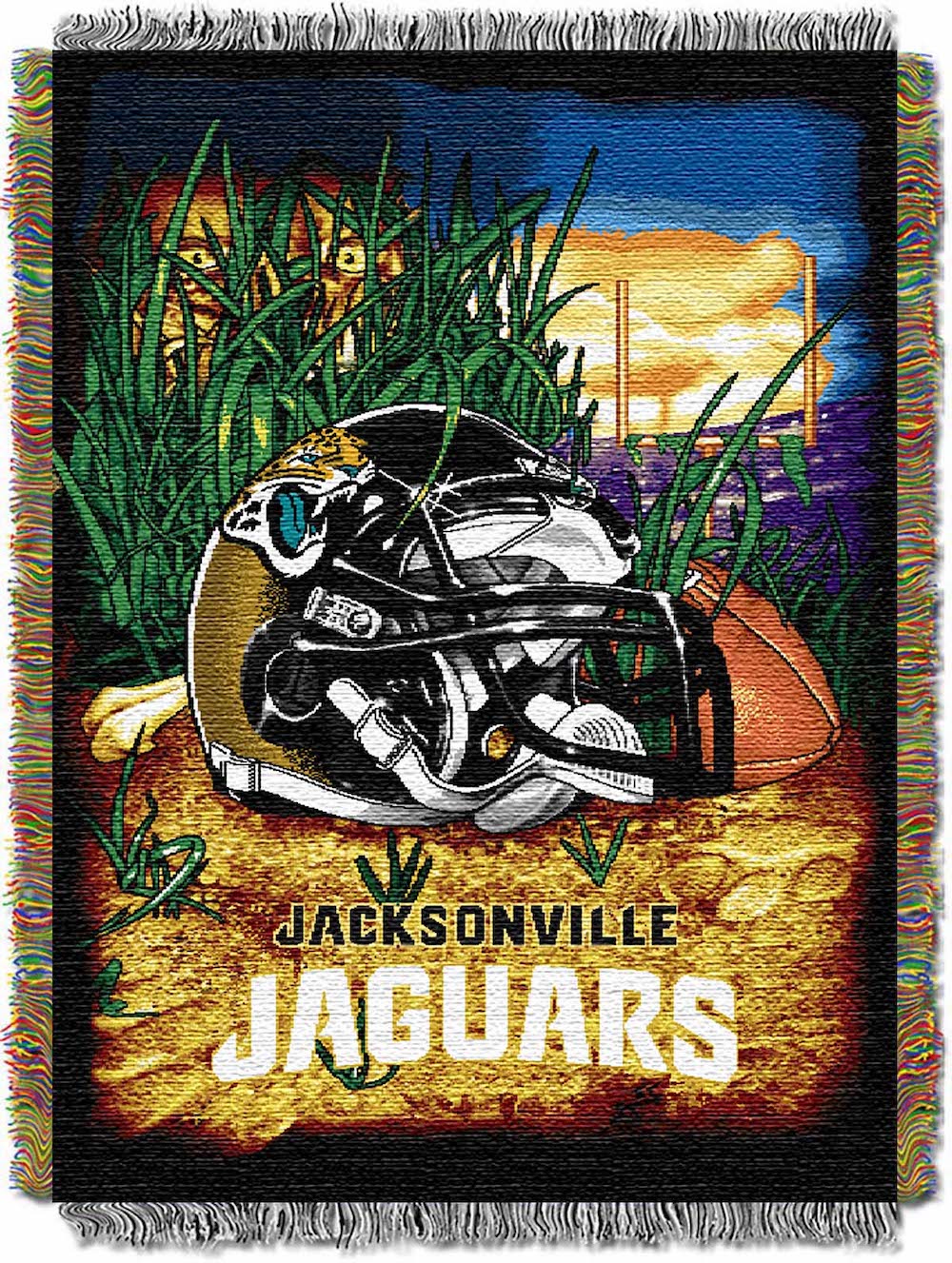 Jacksonville Jaguars woven home field tapestry