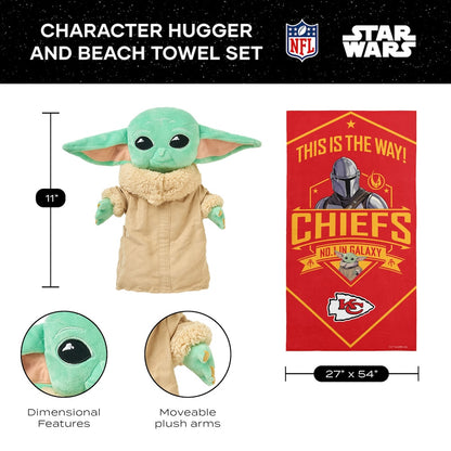 Kansas City Chiefs Baby Yoda Hugger and Towel 2