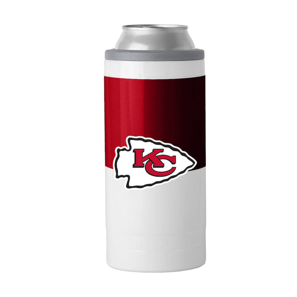 Kansas City Chiefs colorblock slim can coolie