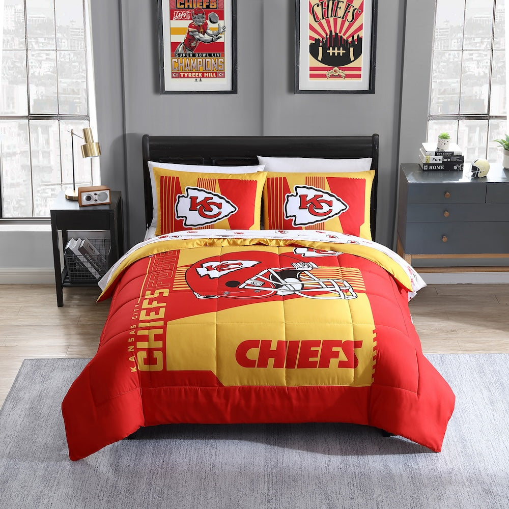 Kansas City Chiefs full size bed in a bag