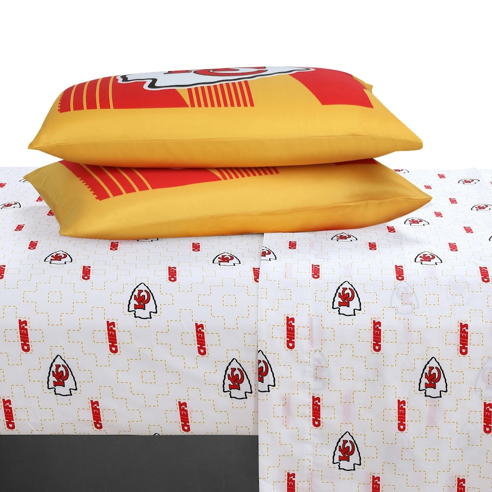 Kansas City Chiefs bed in a bag sheets