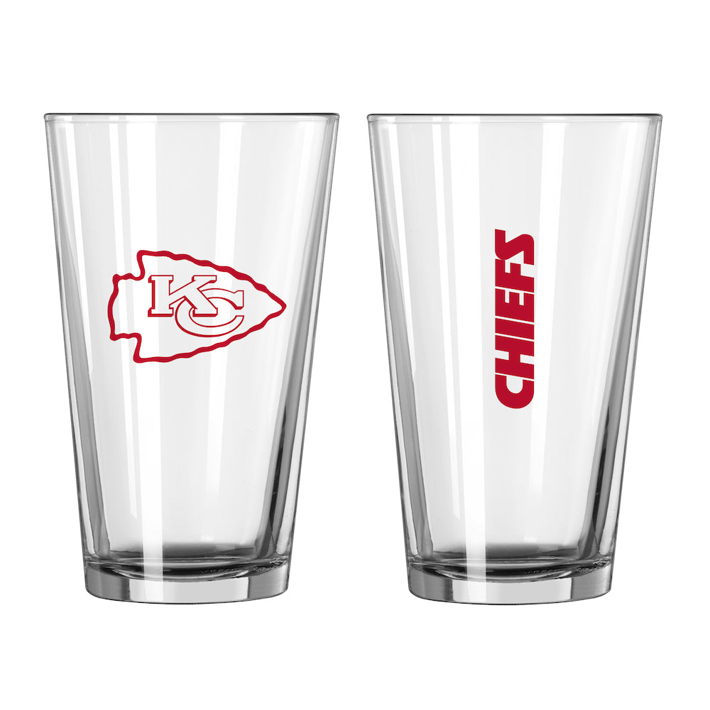 Kansas City Chiefs pint glass