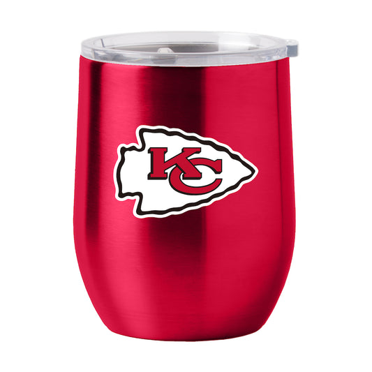 Kansas City Chiefs stainless steel curved drink tumbler