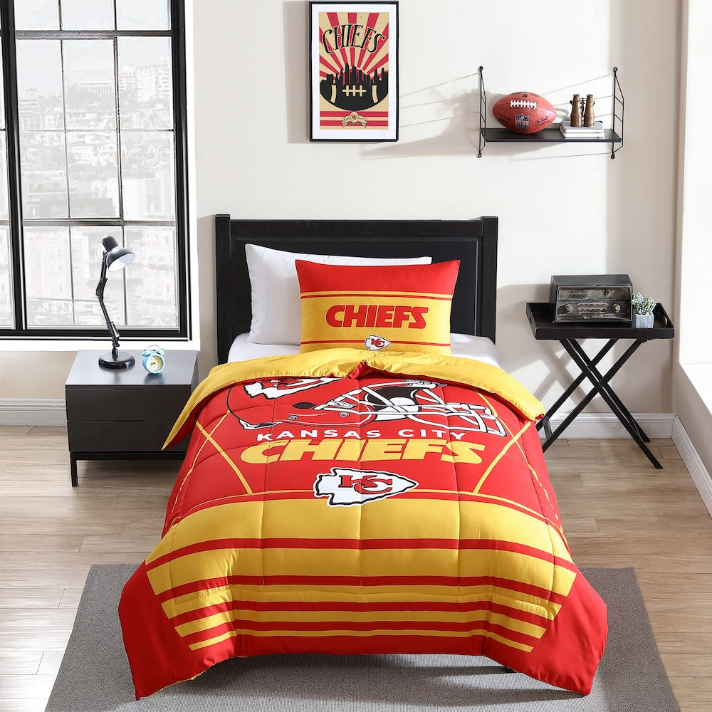 Kansas City Chiefs twin size comforter set