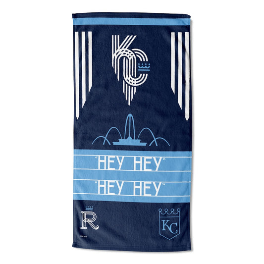 Kansas City Royals color block beach towel