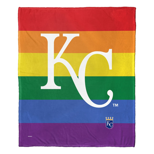 Kansas City Royals PRIDE SERIES silk touch throw blanket