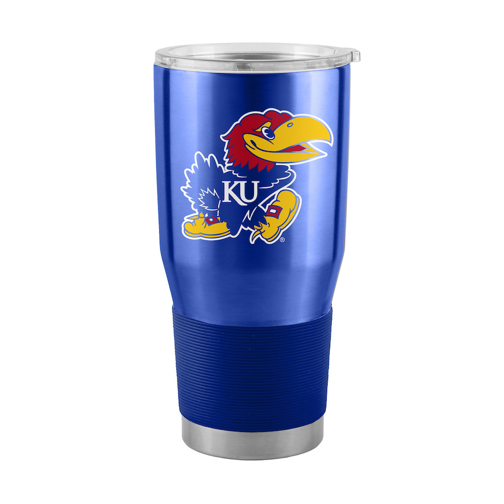 Kansas Jayhawks 30 oz stainless steel travel tumbler