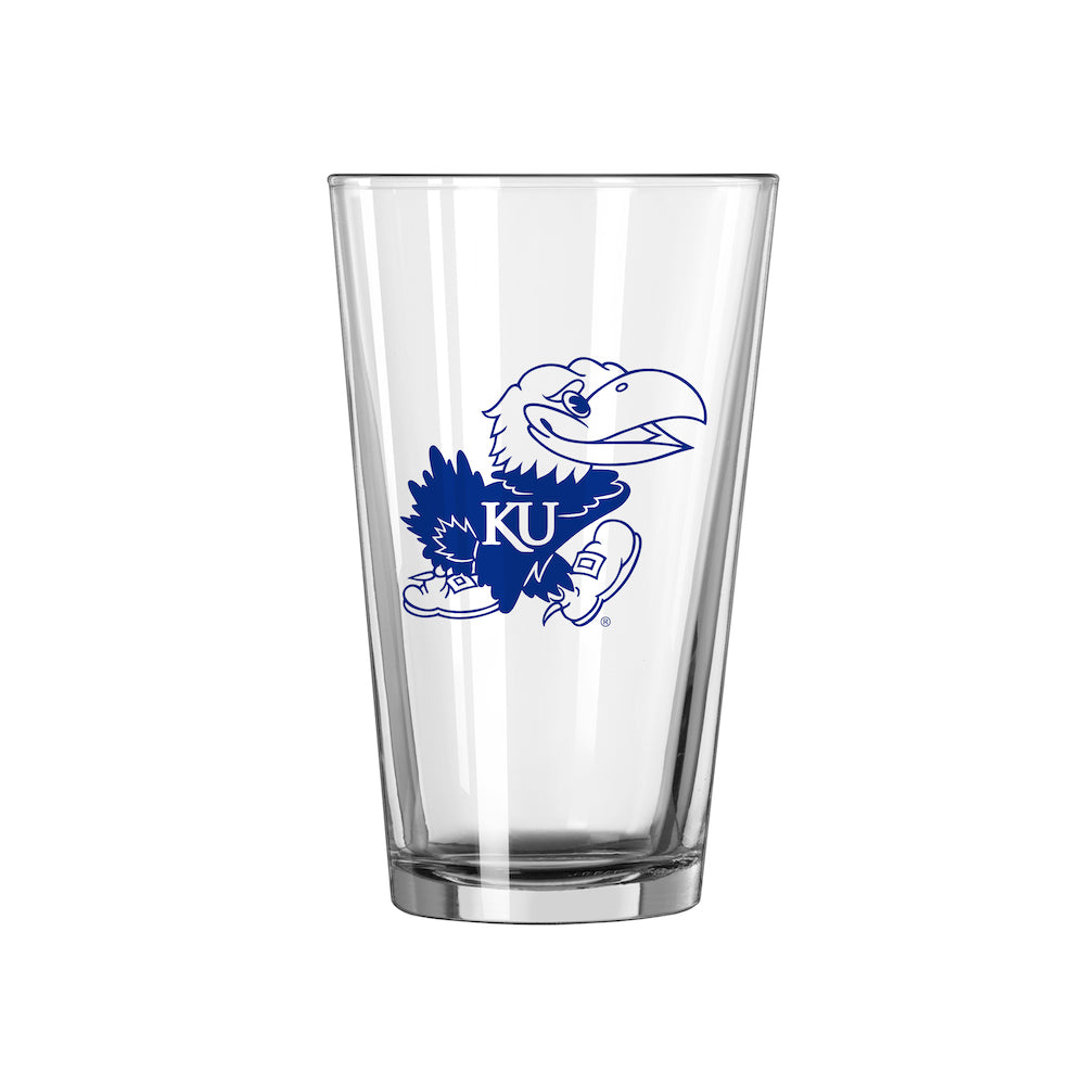 Kansas Jayhawks pint glass