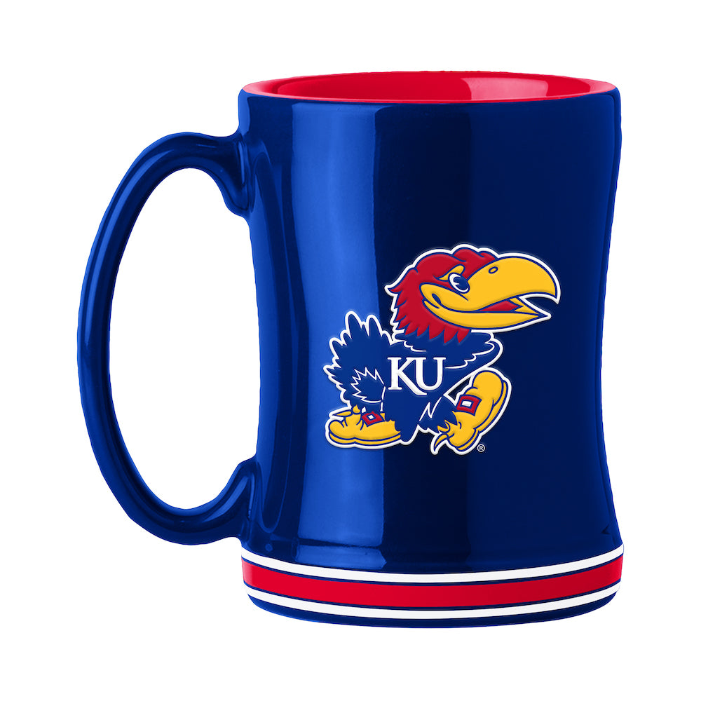 Kansas Jayhawks relief coffee mug
