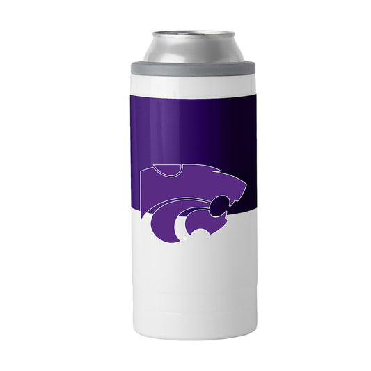 Kansas State Wildcats colorblock slim can coolie