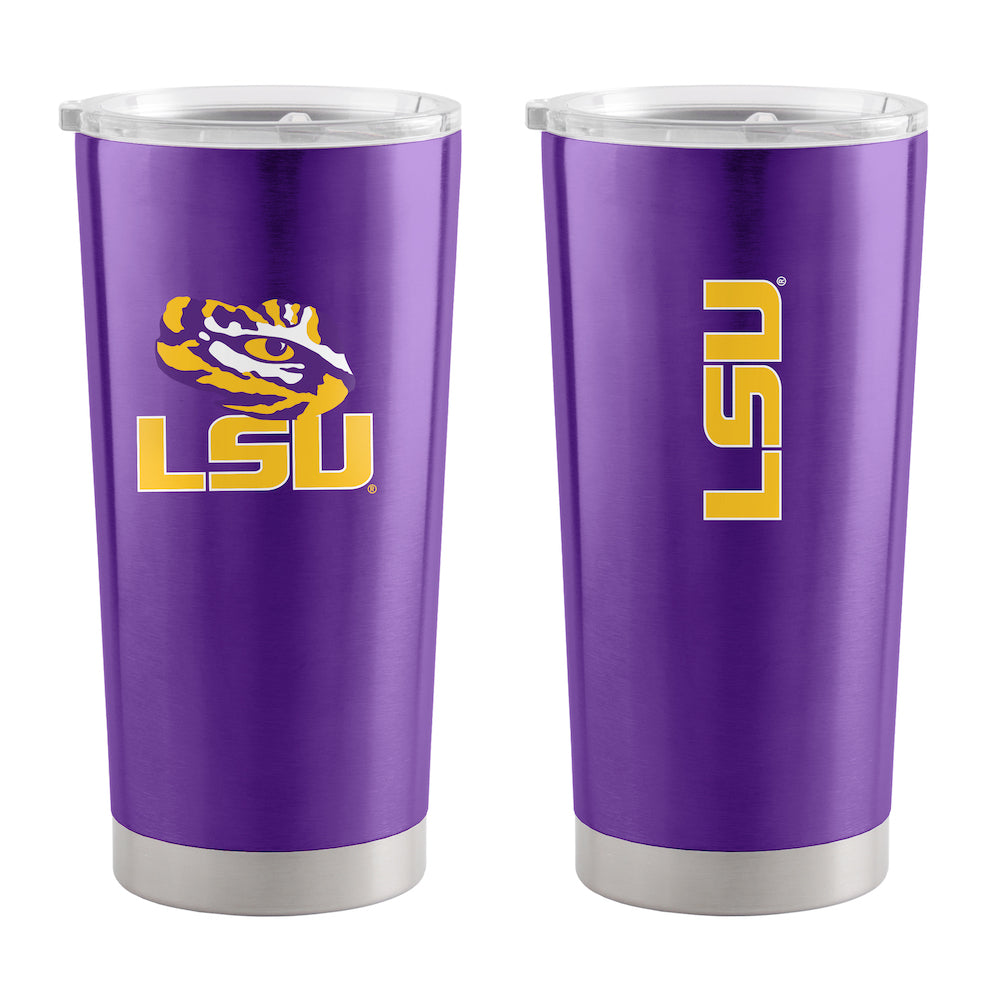 LSU Tigers 20 oz stainless steel travel tumbler