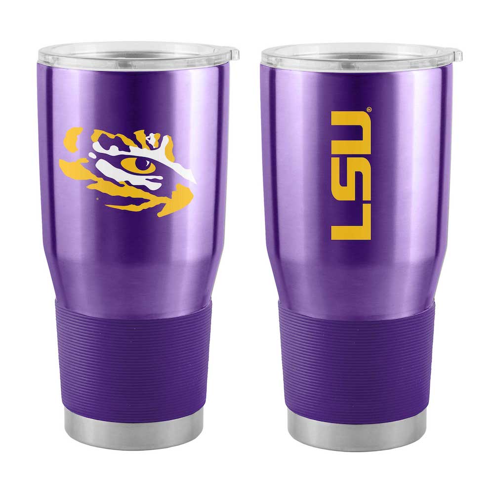 LSU Tigers 30 oz stainless steel travel tumbler