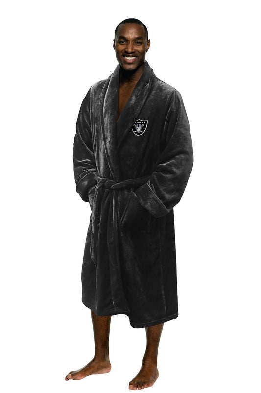 Las Vegas Raiders silk touch bathrobe