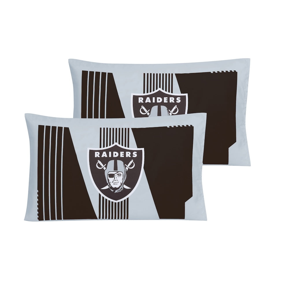 Las Vegas Raiders pillow shams