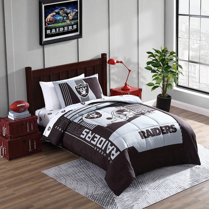 Las Vegas Raiders twin size bed in a bag