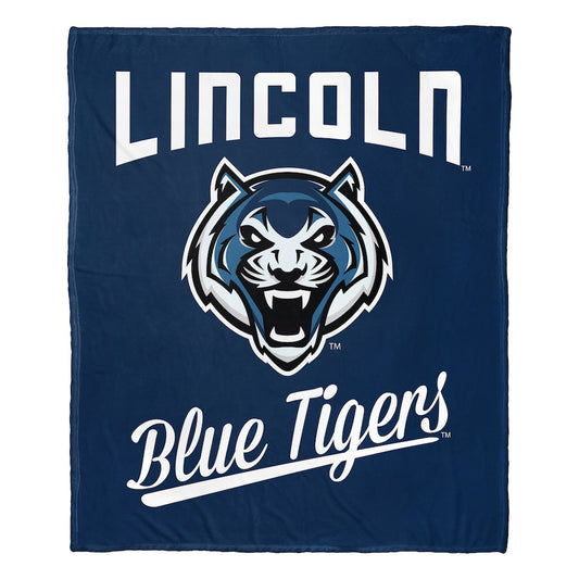 Lincoln Blue Tigers official silk touch throw blanket