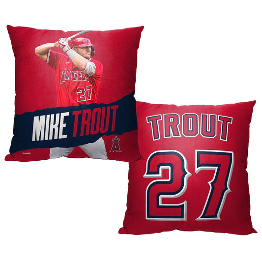 Los Angeles Angels Mike Trout throw pillow