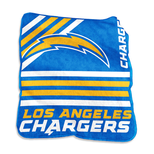 Los Angeles Chargers Raschel throw blanket