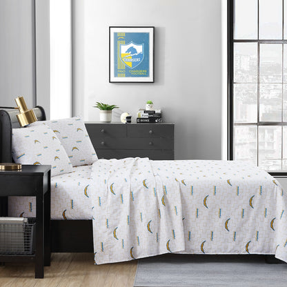 Los Angeles Chargers queen full sheet set
