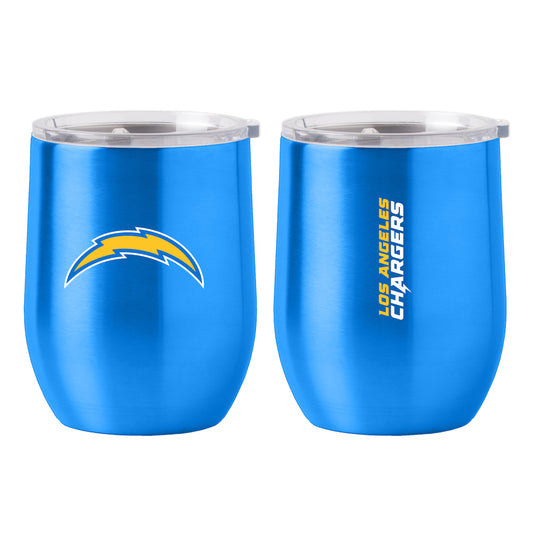 Los Angeles Chargers stainless steel curved drink tumbler